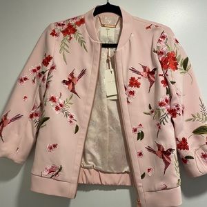 Ted baker 3/4 sleeve bomber jacket